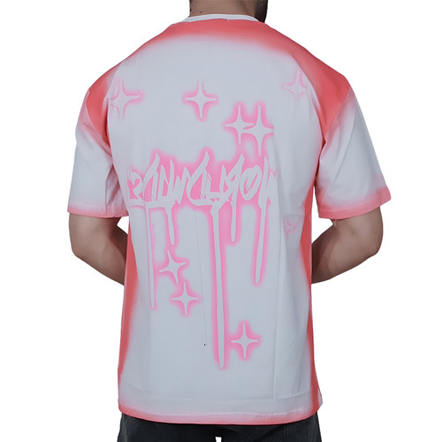 خرید تیشرت آستین کوتاه مردانه سفید طرح استار | خرید زیر قیمت بازار