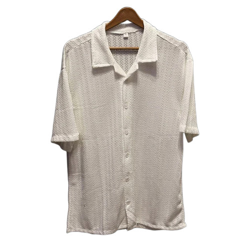 پیراهن آستین کوتاه مردانه خنک طرح مزونی