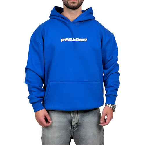 خرید هودی پنبه سه نخ آبی مدل پگادور | هودی آبی پگادور