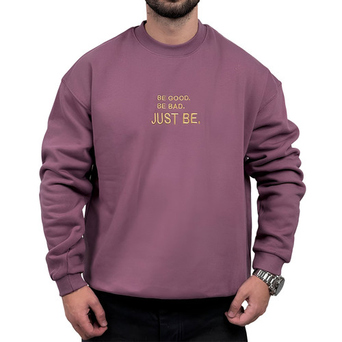 دورس مردانه بنفش سه نخ طرح JUST BE