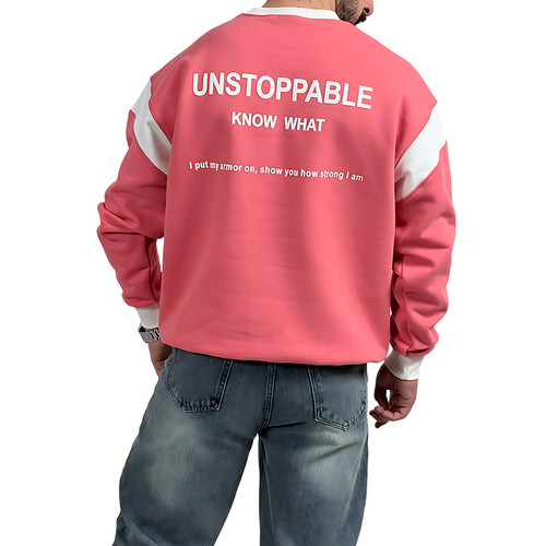 دورس مردانه پنبه سرخ آبی سه نخ طرح UNSTOPPABLE