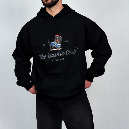 هودی مشکی طرح سگ