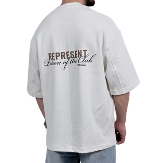 تیشرت مردانه گرم بالا سفید مدل REPRESENT