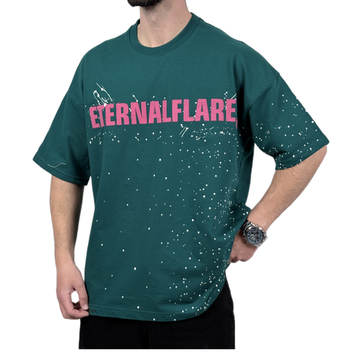 تیشرت آستین کوتاه مردانه سبز دونخ مدل ETERNALFLARE